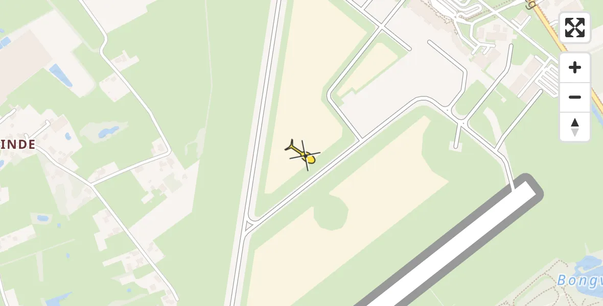 Routekaart van de vlucht: Lifeliner 4 naar Groningen Airport Eelde