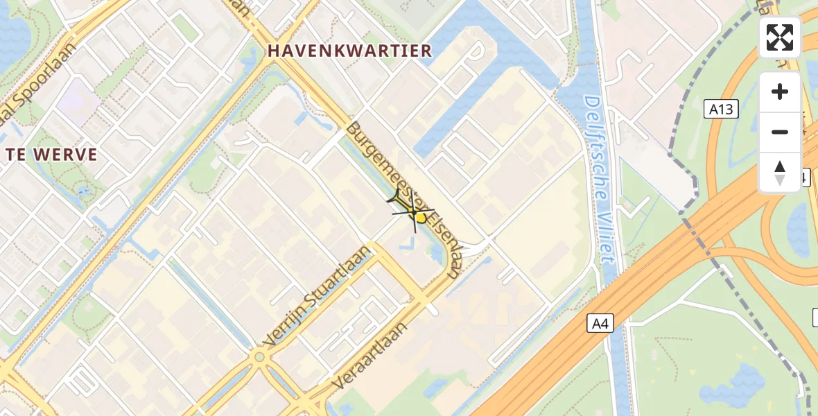 Routekaart van de vlucht: Lifeliner 2 naar Rijswijk