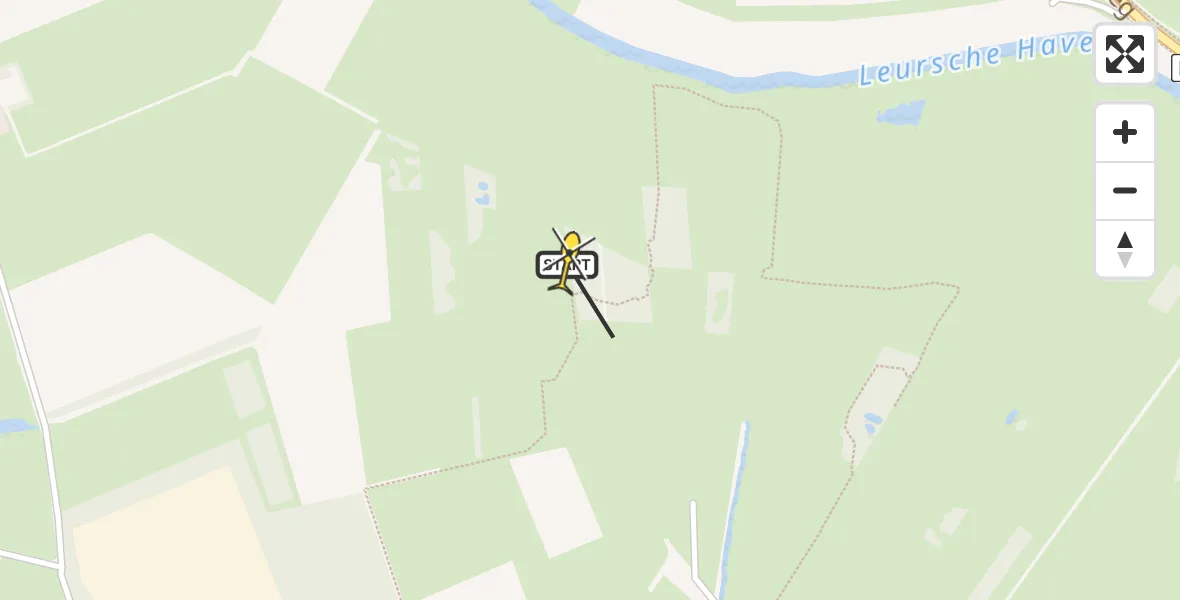 Routekaart van de vlucht: Politiehelikopter naar Etten-Leur