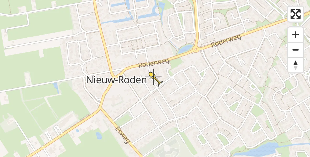 Routekaart van de vlucht: Lifeliner 4 naar Roden