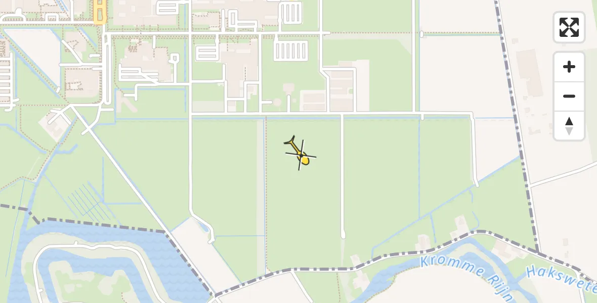 Vluchtroute Traumahelikopter van Universitair Medisch Centrum Utrecht naar Universitair Medisch Centrum Utrecht