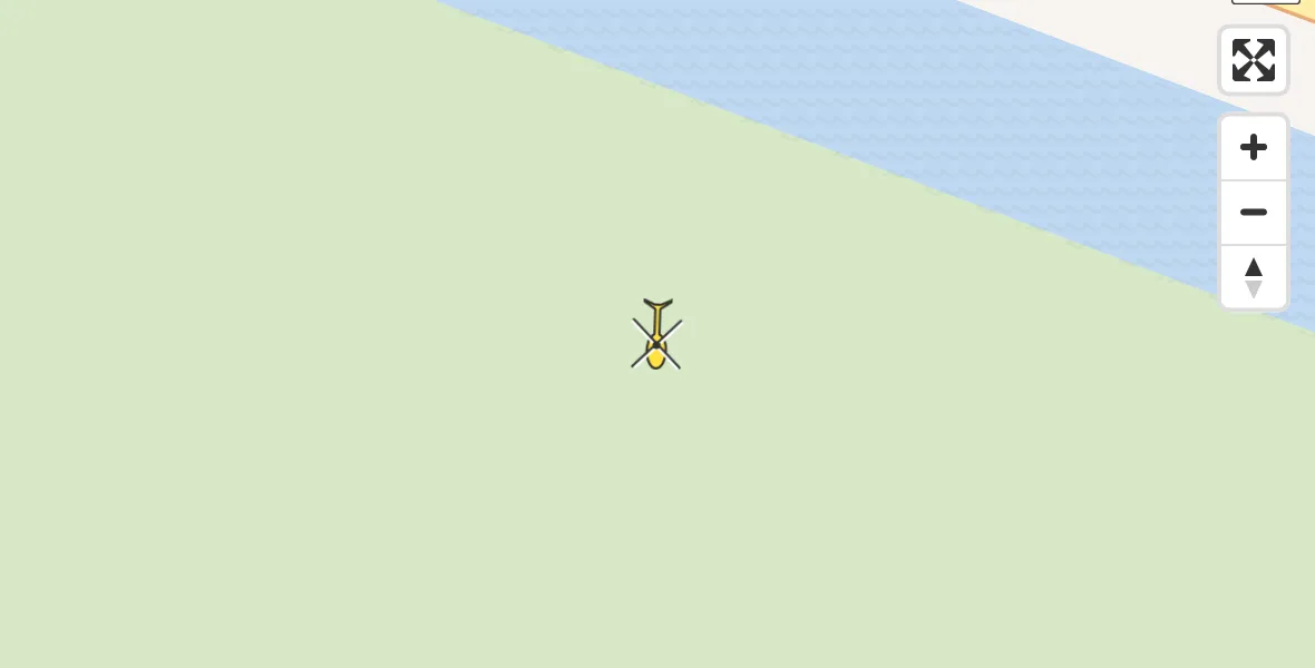 Routekaart van de vlucht: Traumahelikopter naar Zuidoostbeemster