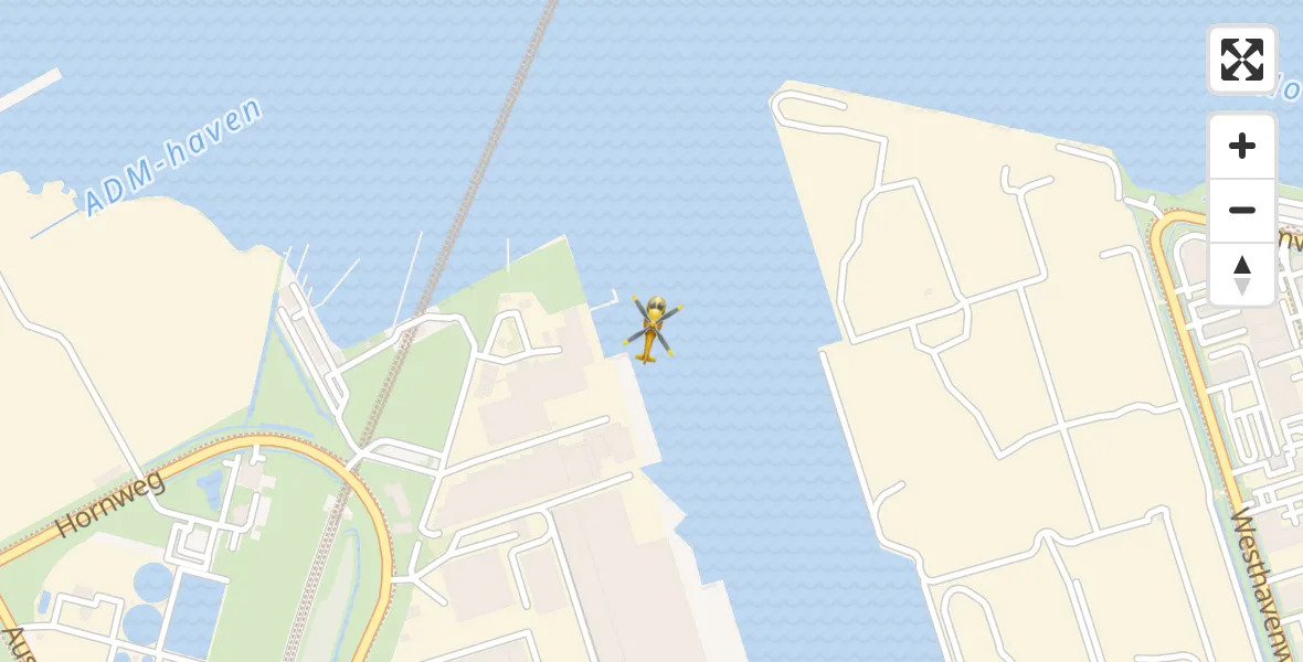 Vluchtroute Traumahelikopter Amsterdam Heliport - Amsterdam Heliport, 23 augustus 2023, 14:18