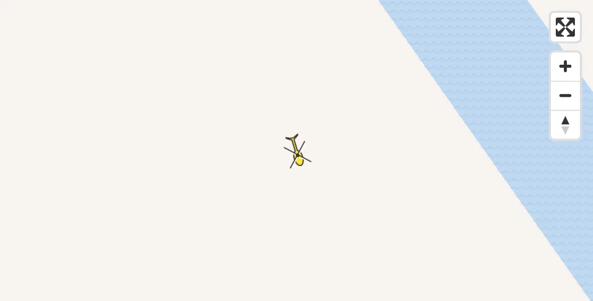 Vluchtroute Traumahelikopter van Middenmeer naar Middenmeer