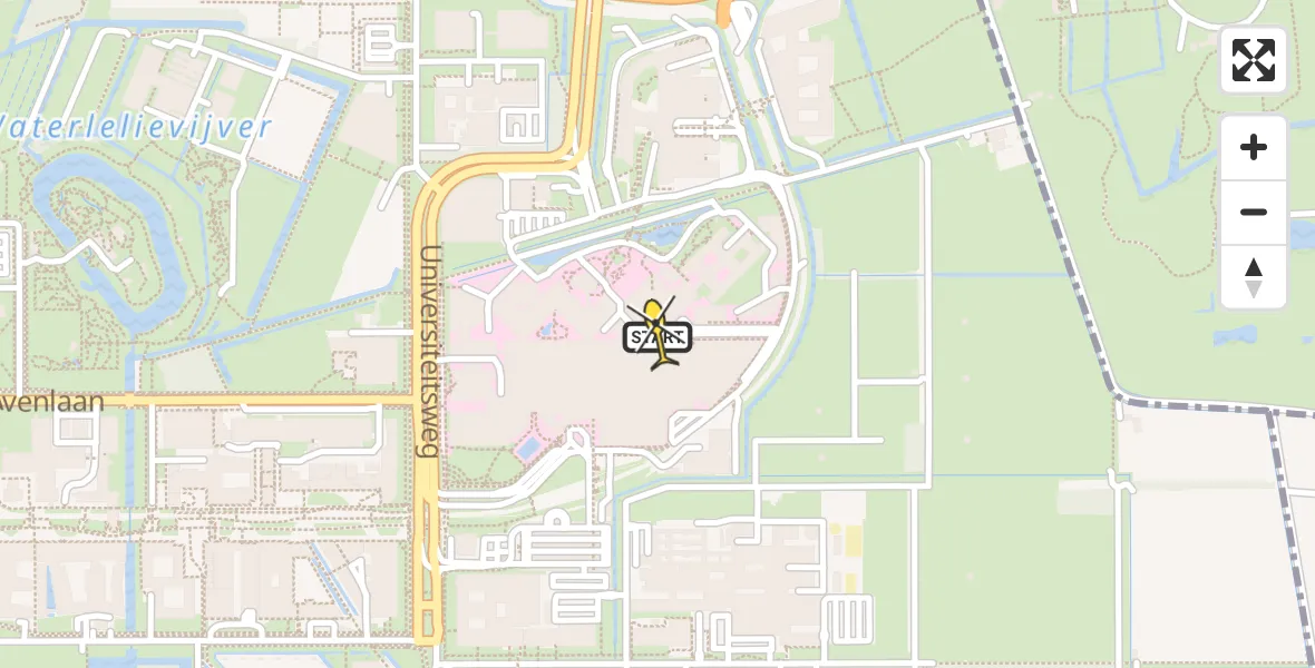 Vluchtroute Traumahelikopter van Universitair Medisch Centrum Utrecht naar Universitair Medisch Centrum Utrecht