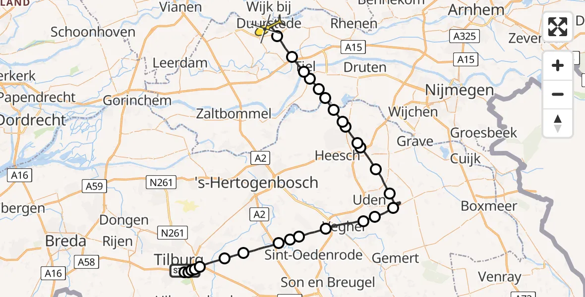 Routekaart van de vlucht: Lifeliner 3 naar Rijswijk (GLD)