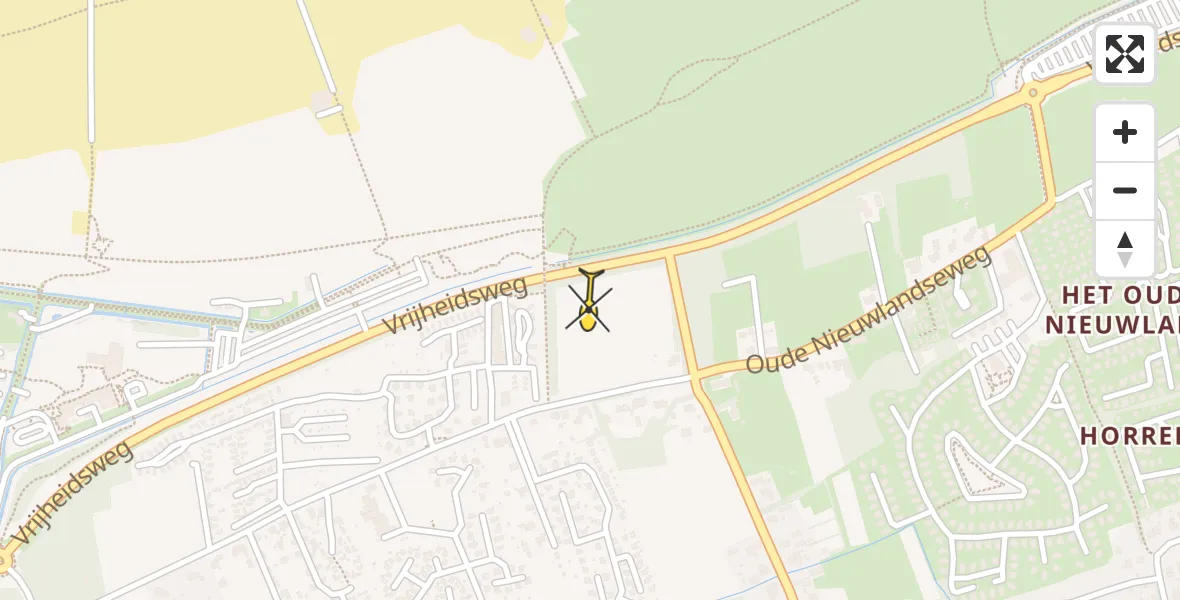 Routekaart van de vlucht: Lifeliner 2 naar Ouddorp