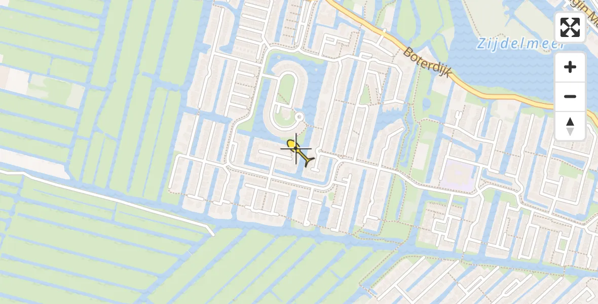 Routekaart van de vlucht: Traumahelikopter naar Uithoorn