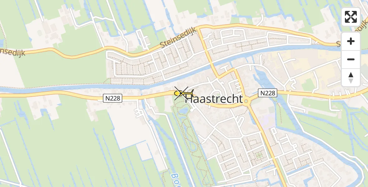 Routekaart van de vlucht: Lifeliner 2 naar Haastrecht