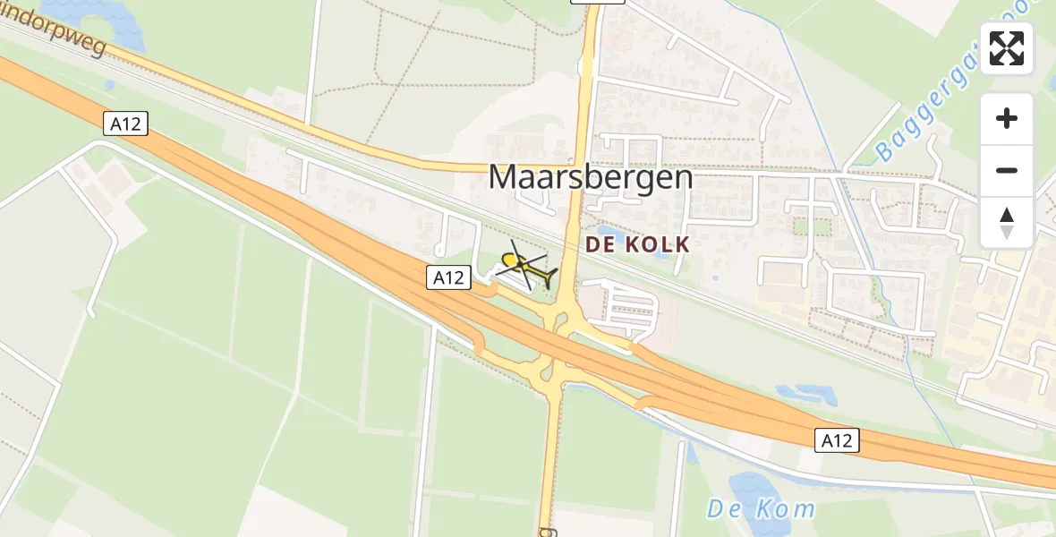 Routekaart van de vlucht: Lifeliner 3 naar Maarsbergen