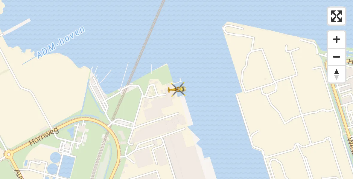 Vluchtroute Traumahelikopter Amsterdam Heliport - Amsterdam Heliport, 05 september 2023, 04:46