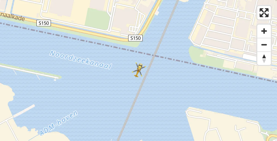 Vluchtroute Traumahelikopter Amsterdam Heliport - Amsterdam Heliport, 06 september 2023, 11:33