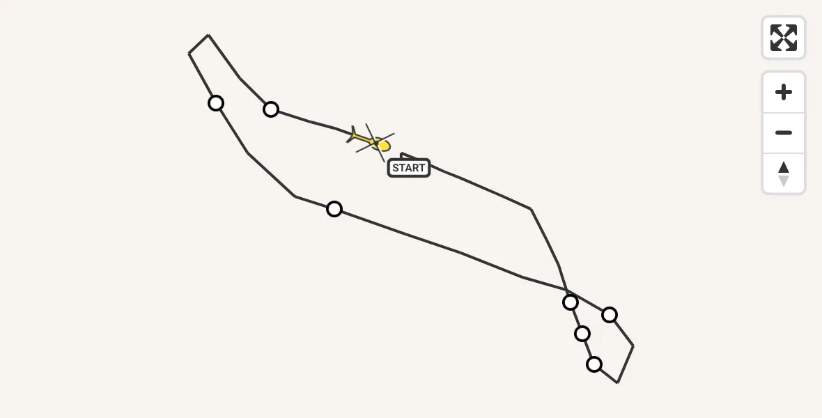 Routekaart van de vlucht: Traumahelikopter naar Sankt Augustin
