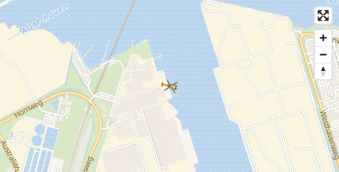Vluchtroute Traumahelikopter Amsterdam Heliport - Amsterdam Heliport, 06 september 2023, 17:51