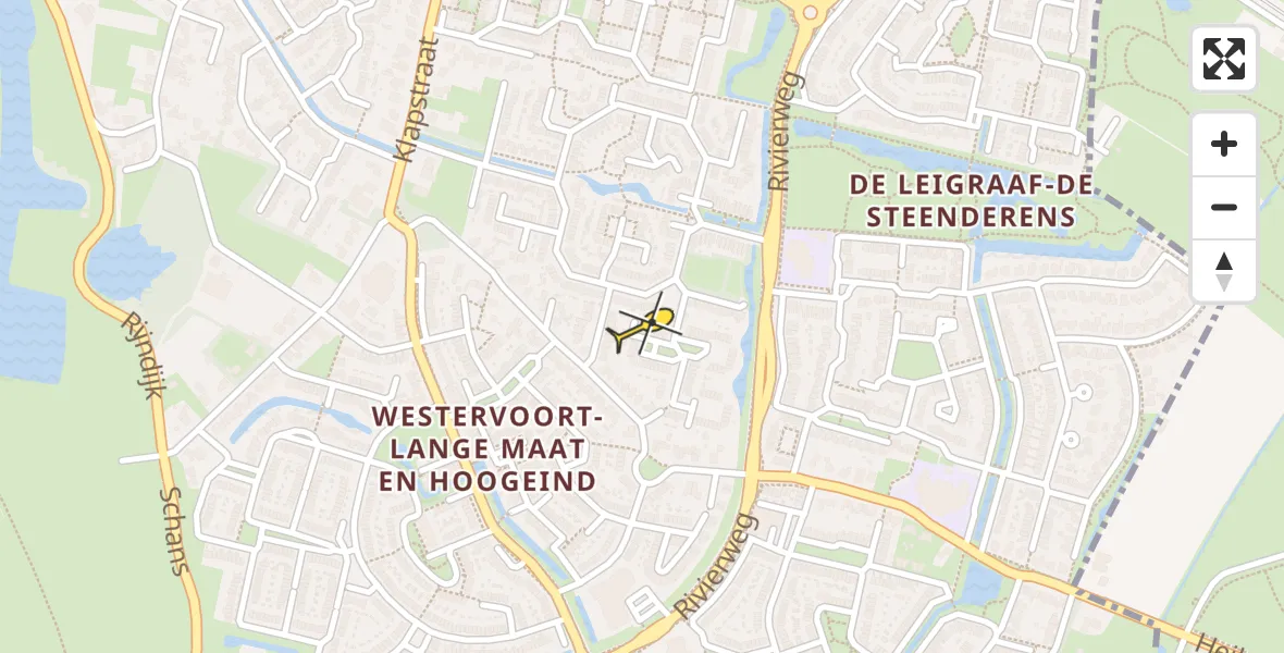 Routekaart van de vlucht: Lifeliner 3 naar Westervoort
