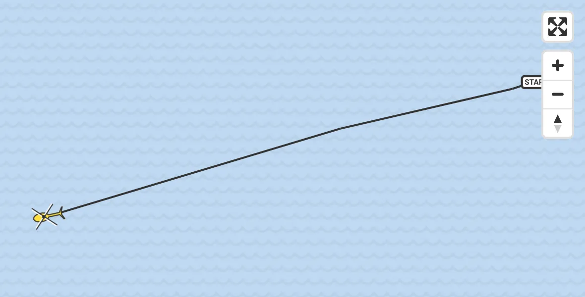 Routekaart van de vlucht: Ambulancehelikopter naar Oosterend