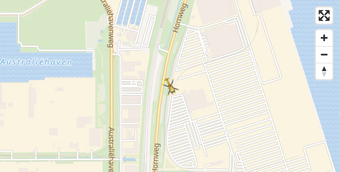 Vluchtroute Traumahelikopter Amsterdam Heliport - Amsterdam Heliport, 07 september 2023, 11:42