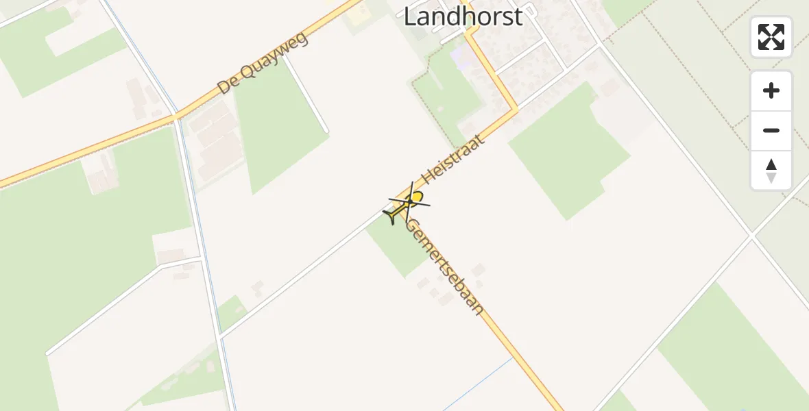Routekaart van de vlucht: Lifeliner 3 naar Landhorst