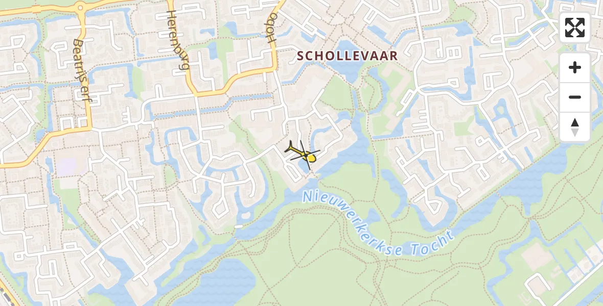 Routekaart van de vlucht: Lifeliner 2 naar Capelle aan den IJssel
