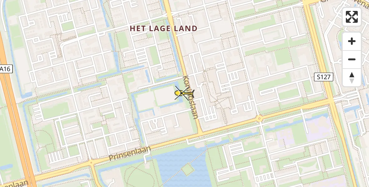 Routekaart van de vlucht: Lifeliner 2 naar Rotterdam