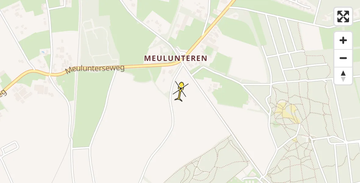 Routekaart van de vlucht: Lifeliner 1 naar Lunteren