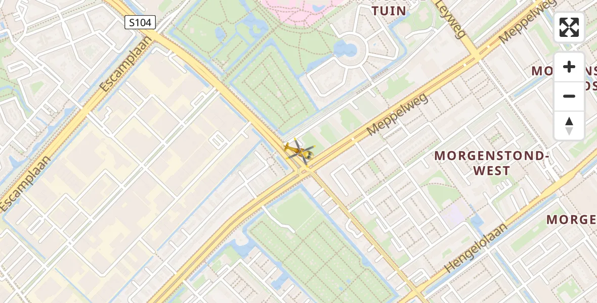 Vluchtroute Traumahelikopter Den Haag - Den Haag, 09 september 2023, 08:44