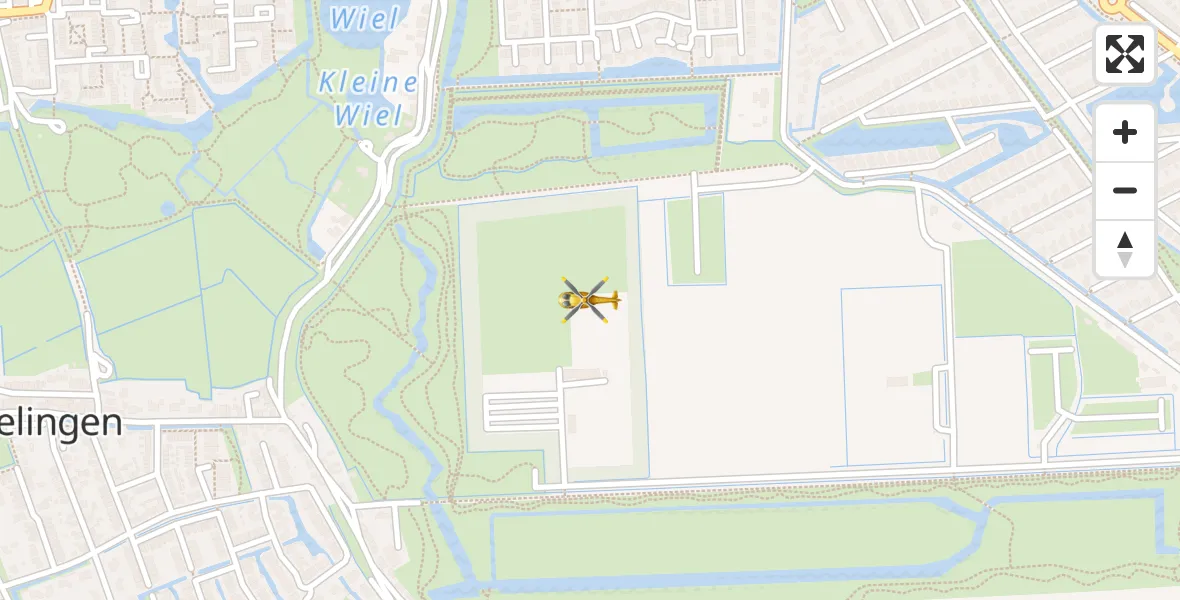 Routekaart van de vlucht: Lifeliner 2 naar Hekelingen