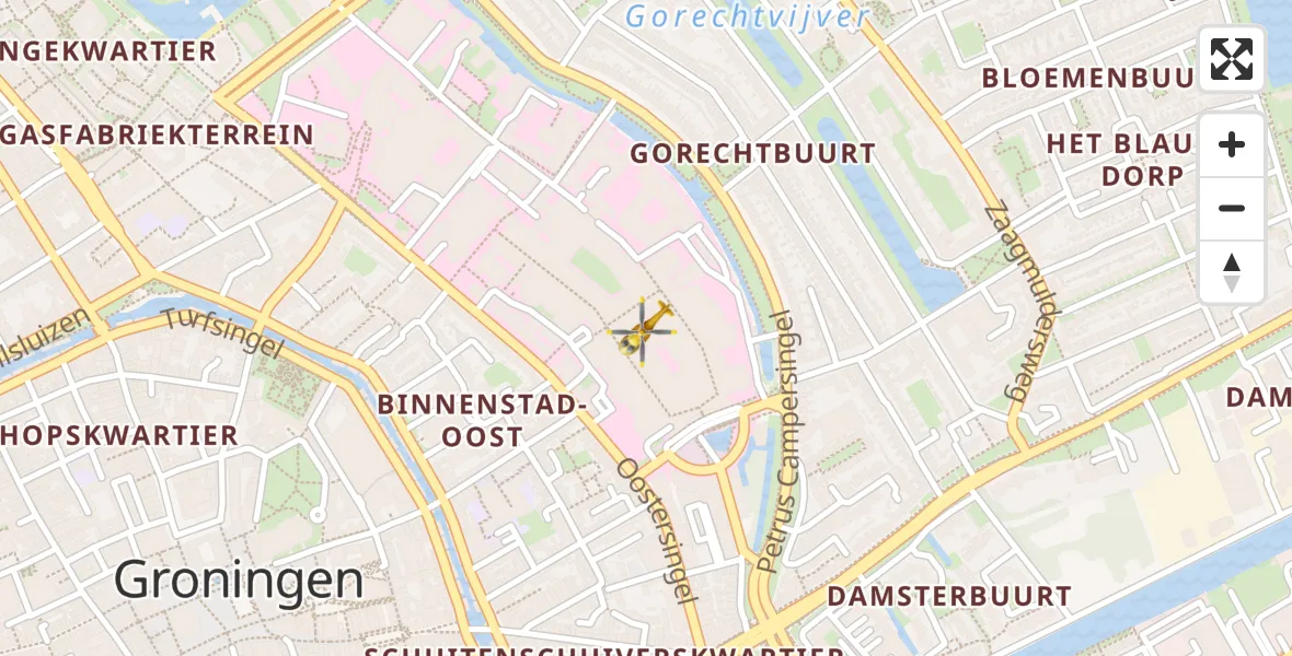 Vluchtroute Traumahelikopter Universitair Medisch Centrum Groningen - Universitair Medisch Centrum Groningen, 09 september 2023, 11:43