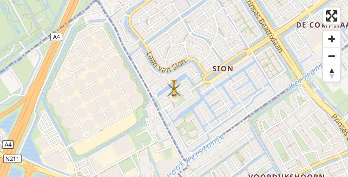 Vluchtroute Traumahelikopter Rijswijk - Rijswijk, 09 september 2023, 13:13