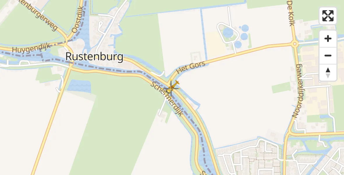 Vluchtroute Traumahelikopter Ursem - Ursem, 09 september 2023, 14:03