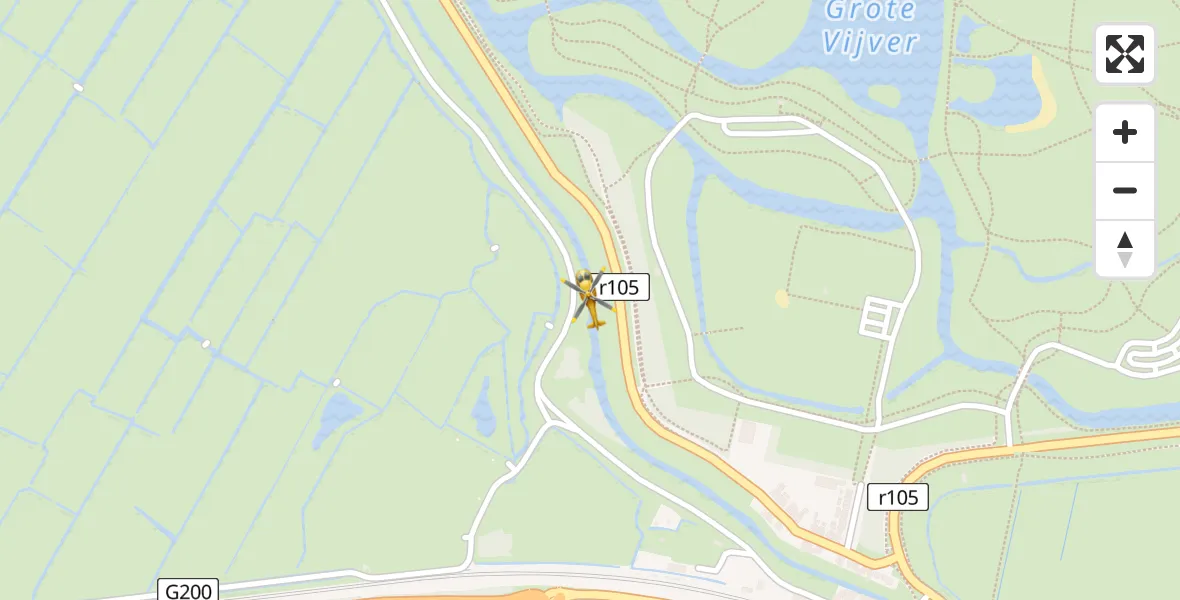 Vluchtroute Traumahelikopter Halfweg - Halfweg, 09 september 2023, 14:56