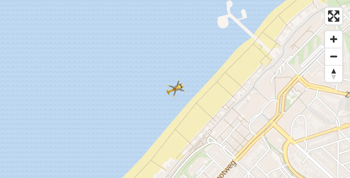 Vluchtroute Traumahelikopter Den Haag - Den Haag, 09 september 2023, 17:26
