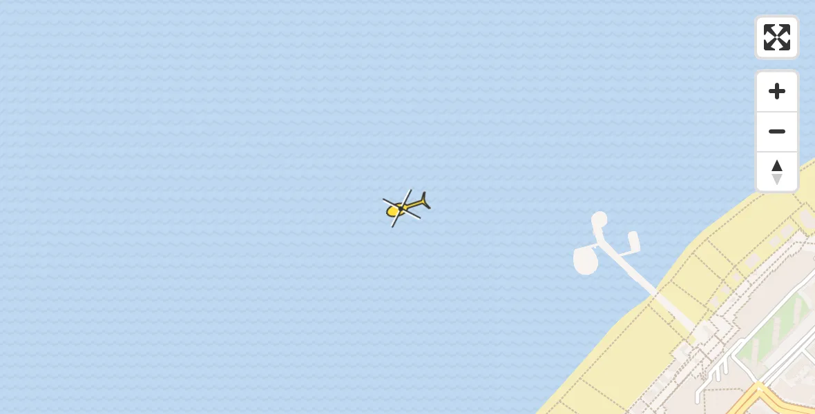 Vluchtroute Traumahelikopter van Den Haag naar Den Haag