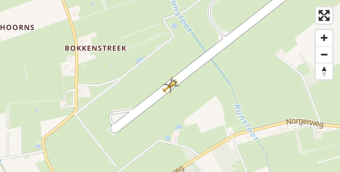 Vluchtroute Traumahelikopter Groningen Airport Eelde - Groningen Airport Eelde, 09 september 2023, 23:13