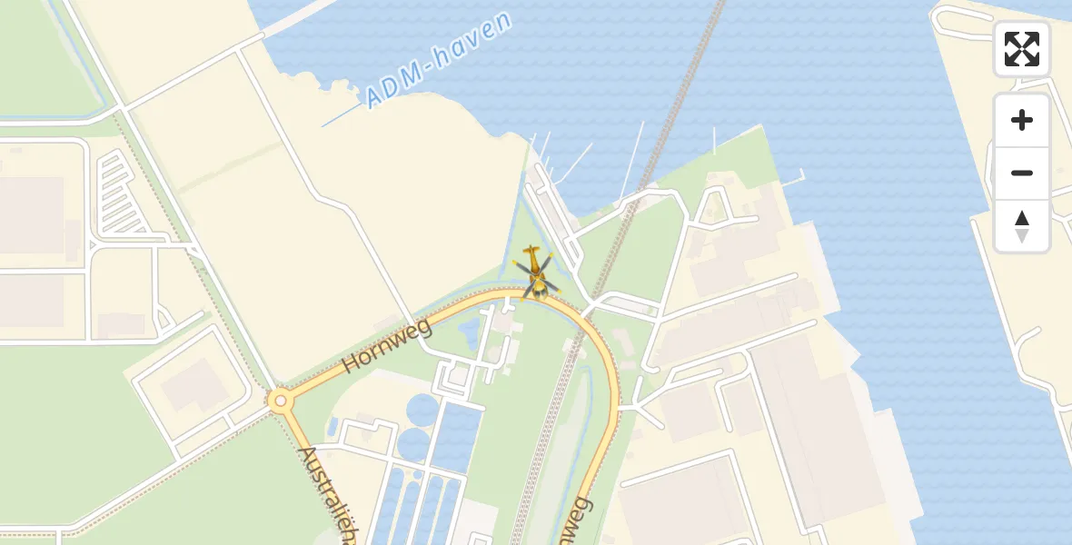 Vluchtroute Traumahelikopter Amsterdam Heliport - Amsterdam Heliport, 10 september 2023, 08:49
