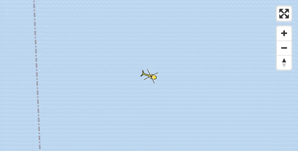 Routekaart van de vlucht: Politiehelikopter naar Muiden