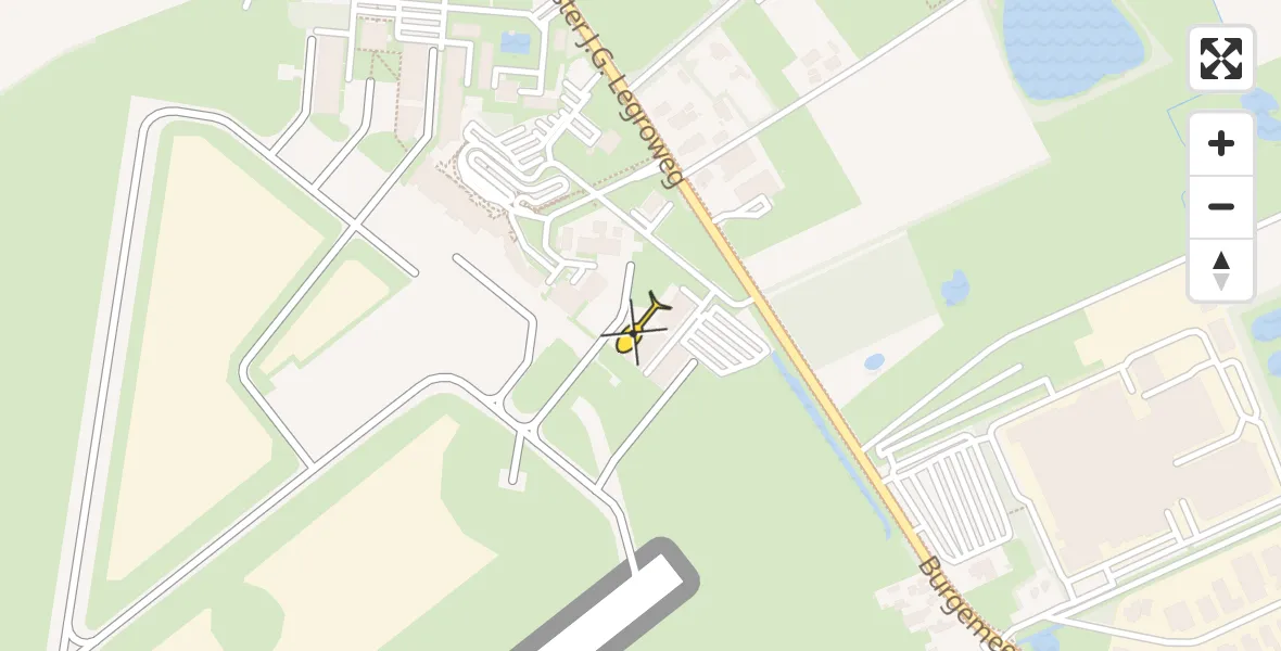 Routekaart van de vlucht: Lifeliner 1 naar Groningen Airport Eelde