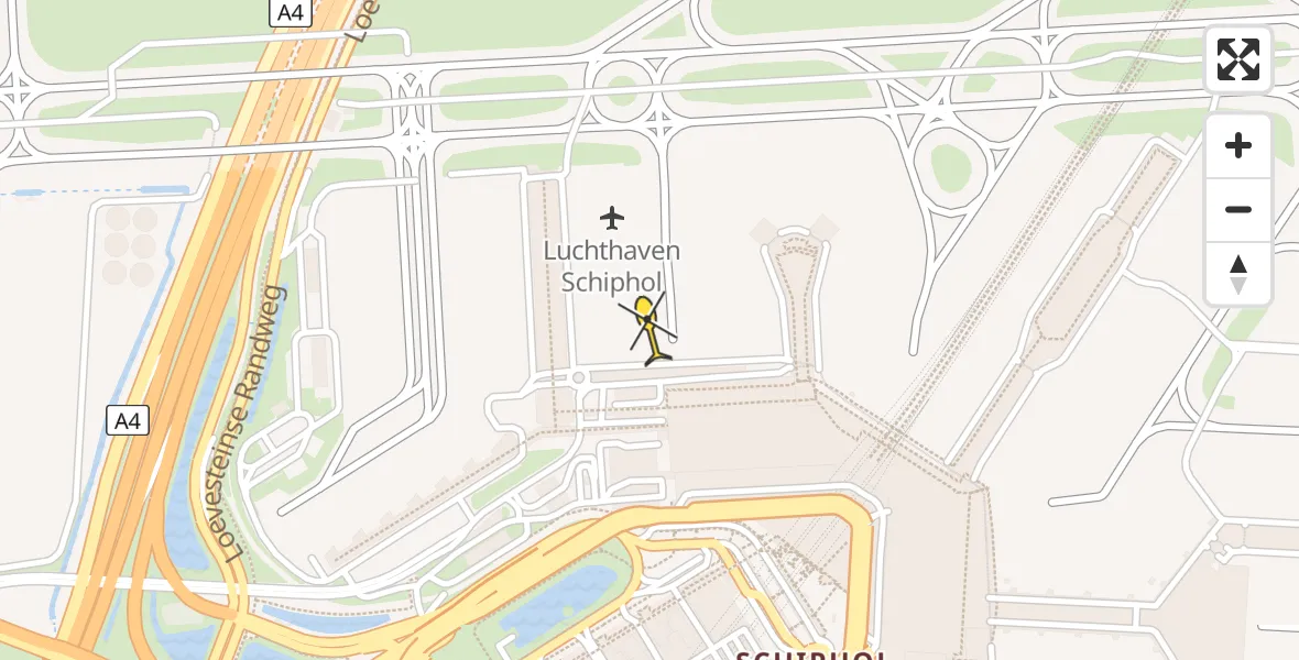 Routekaart van de vlucht: Traumahelikopter naar Luchthaven Schiphol