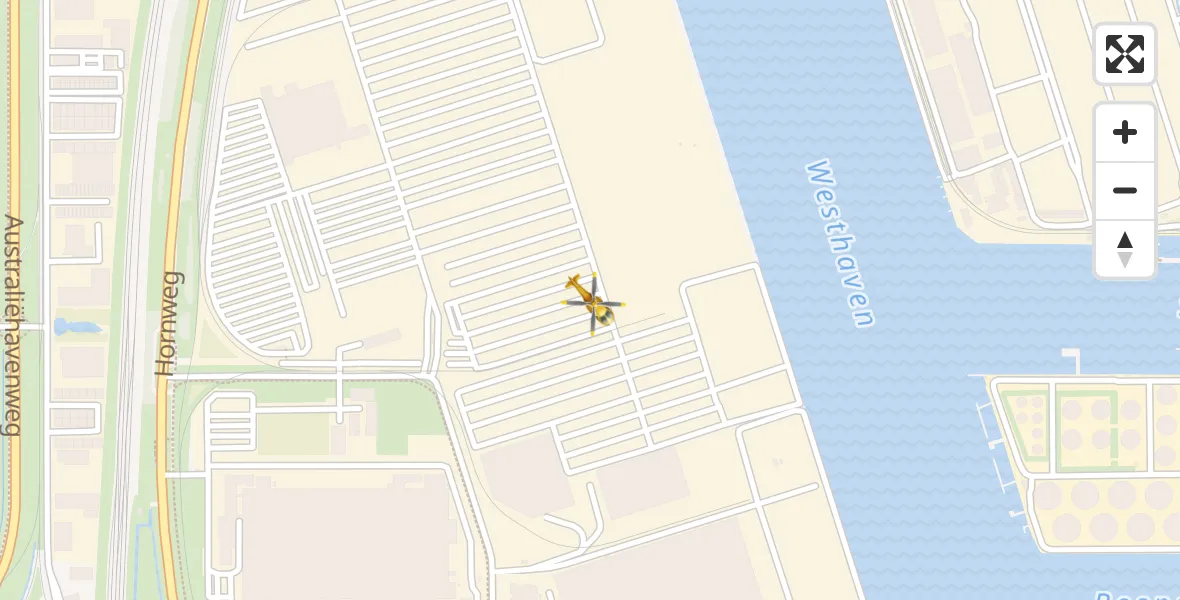 Vluchtroute Traumahelikopter Amsterdam Heliport - Amsterdam Heliport, 14 september 2023, 09:05