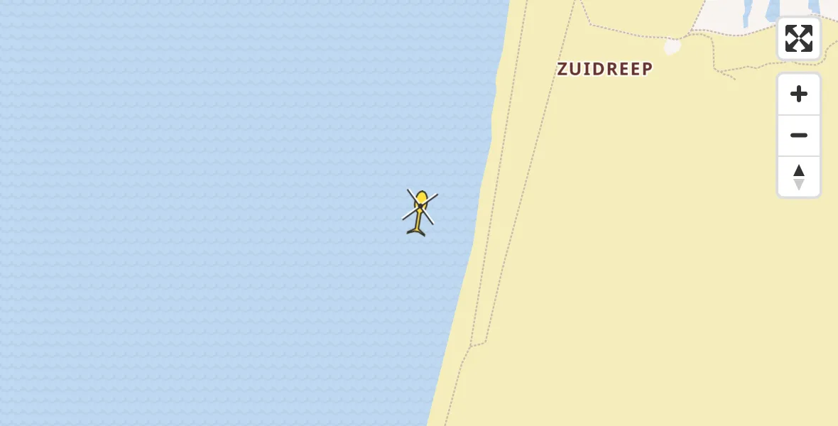 Routekaart van de vlucht: Traumahelikopter naar Overveen