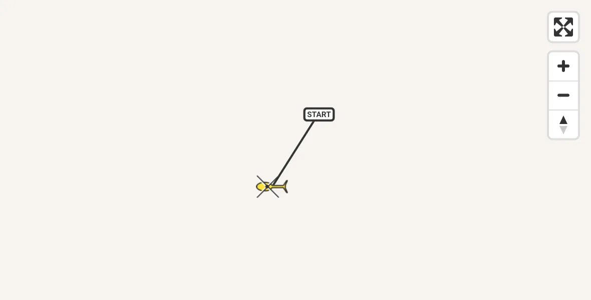 Routekaart van de vlucht: Traumahelikopter naar Sankt Augustin