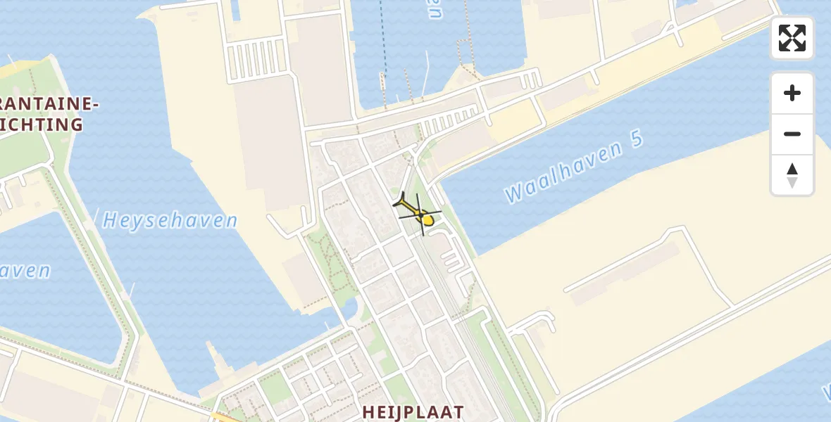 Routekaart van de vlucht: Lifeliner 2 naar Rotterdam