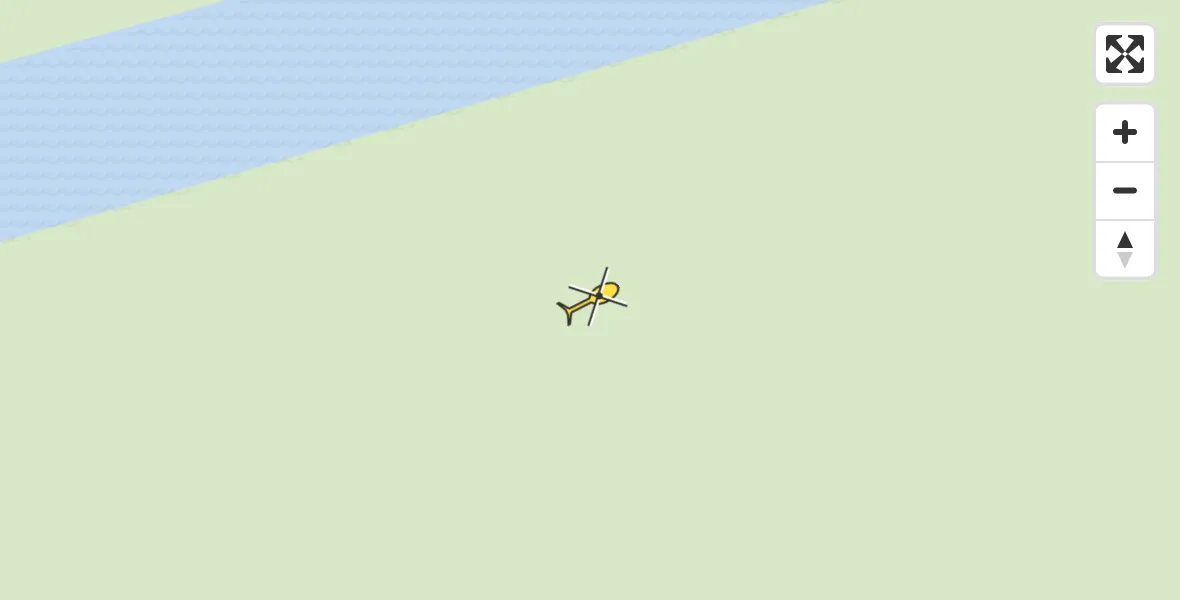 Routekaart van de vlucht: Traumahelikopter naar Hoogmade