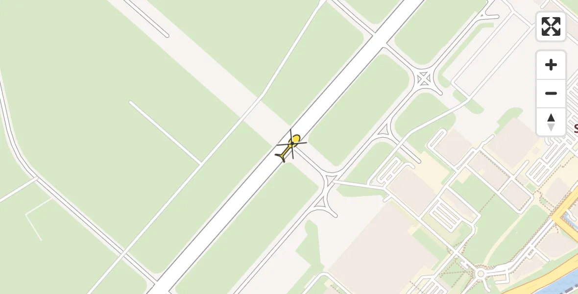 Vluchtroute Politiehelikopter van Schiphol naar Schiphol