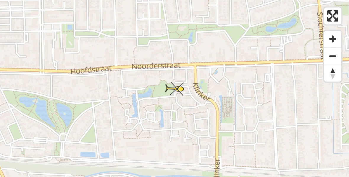 Routekaart van de vlucht: Traumahelikopter naar Sappemeer