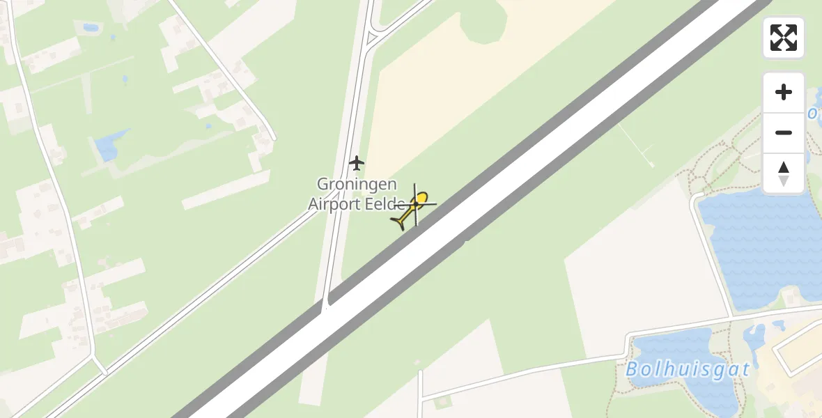 Routekaart van de vlucht: Lifeliner 4 naar Groningen Airport Eelde