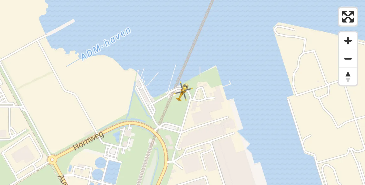 Vluchtroute Traumahelikopter Amsterdam Heliport - Amsterdam Heliport, 16 september 2023, 21:22
