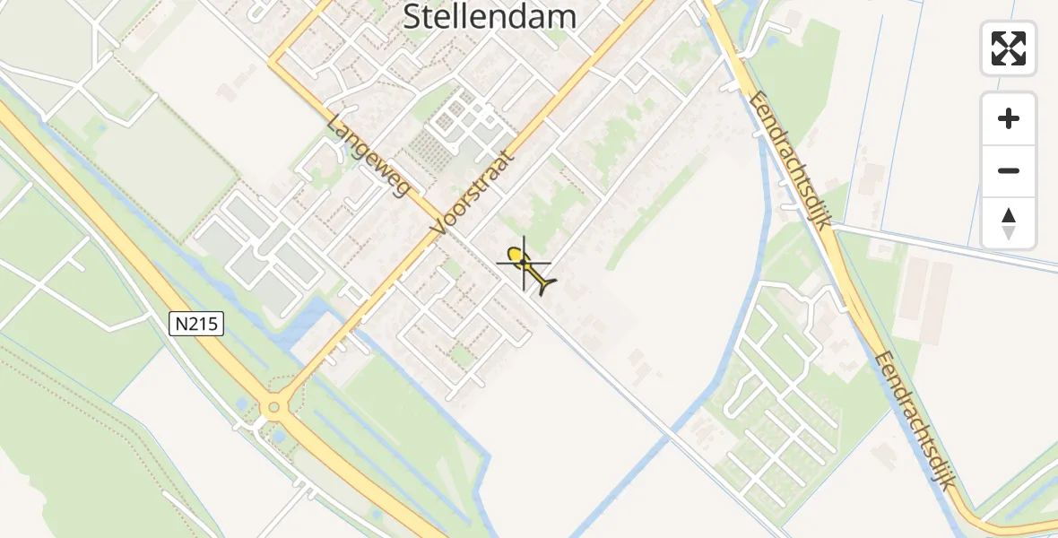 Routekaart van de vlucht: Lifeliner 2 naar Stellendam