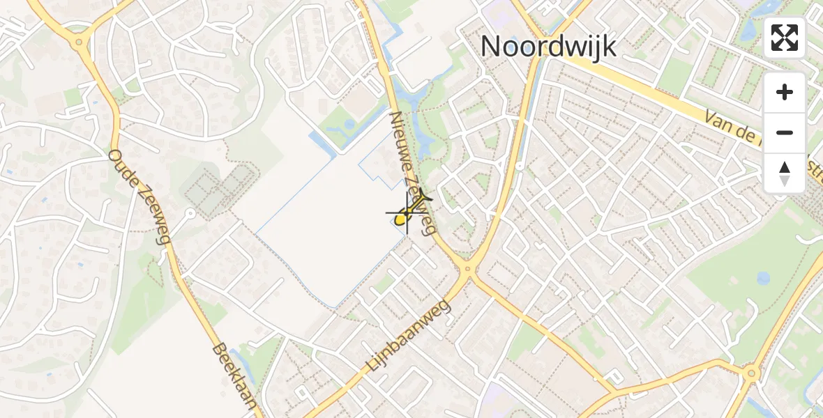 Routekaart van de vlucht: Lifeliner 2 naar Noordwijk