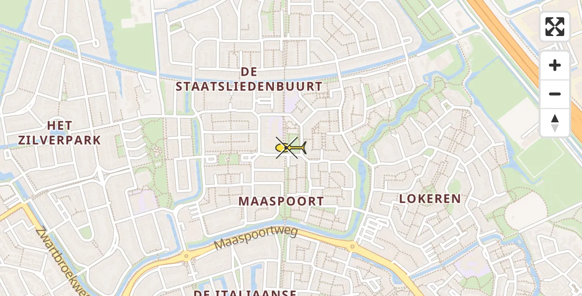 Routekaart van de vlucht: Lifeliner 3 naar 's-Hertogenbosch